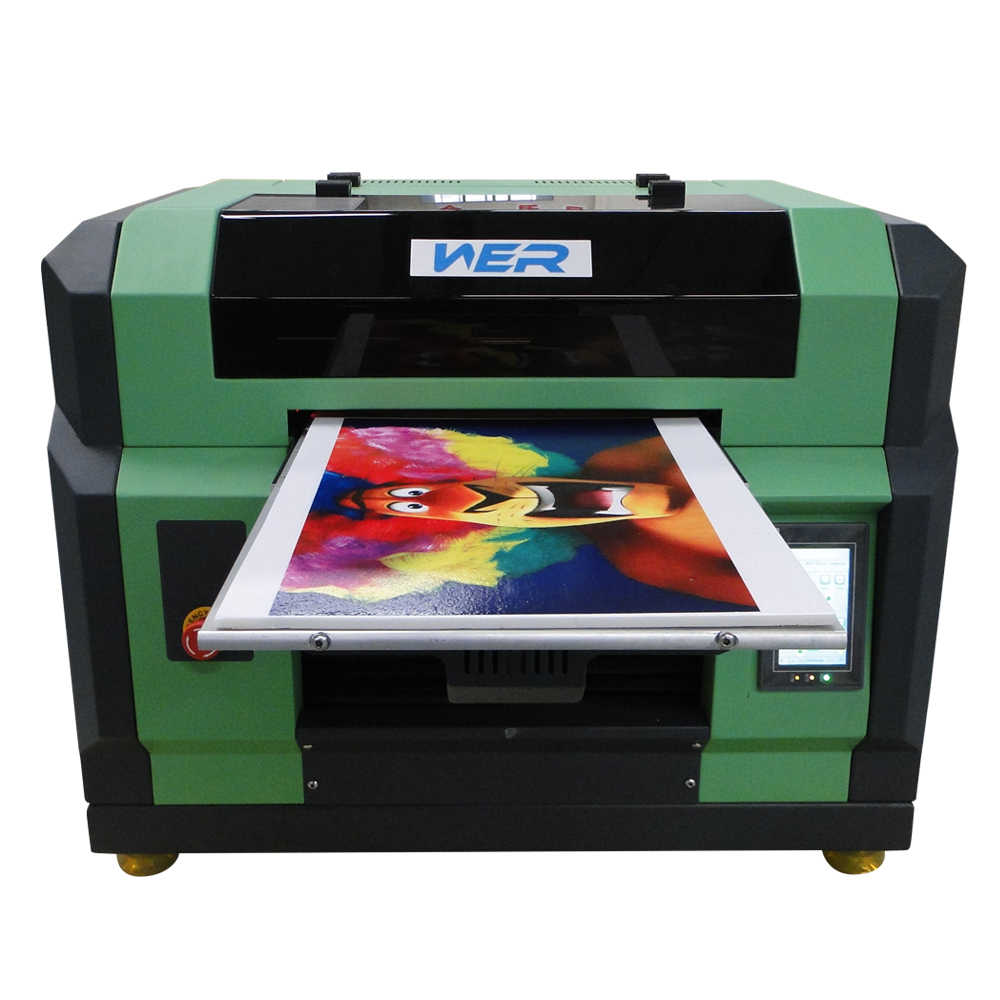 2016 Perfect design A3 WER E2000UV small format uv flatbed printer - Wercan.com